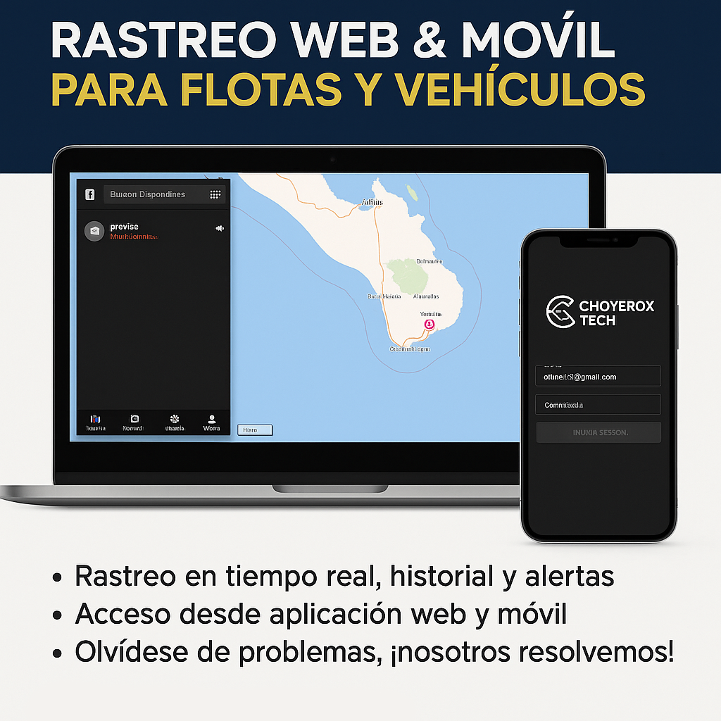 Vista de rastreo GPS